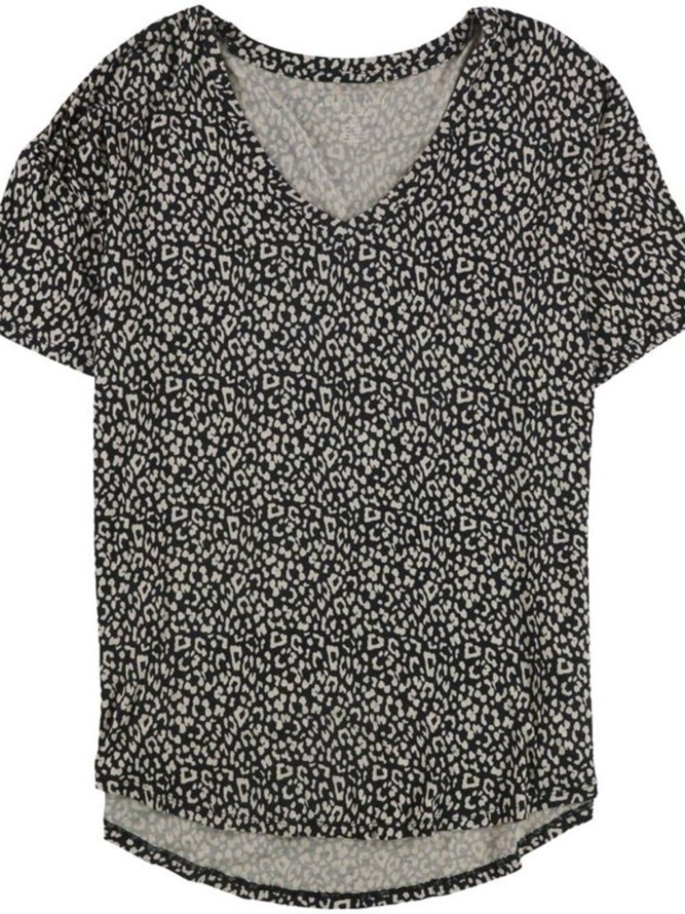 American Eagle Medium Leopard Print Soft & Sexy SS Tee Shirt